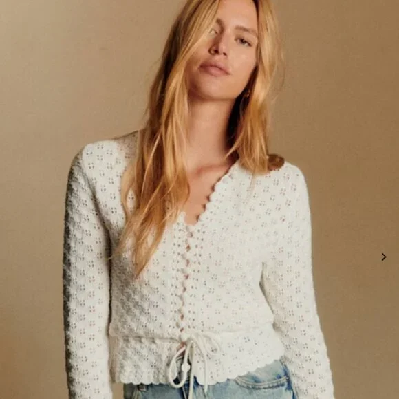 Sezane Martie Cardigan NWT Size XS - Price Firm - Picture 3 of 9